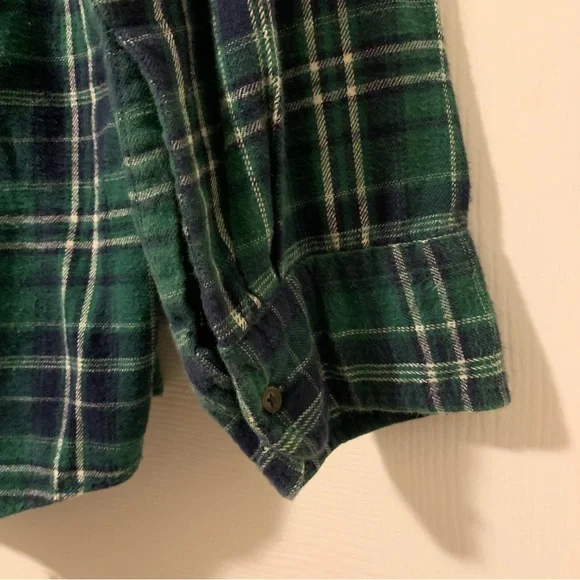 Towncraft (Size L) Green Plaid Button Down Shirt - Picture 6 of 6